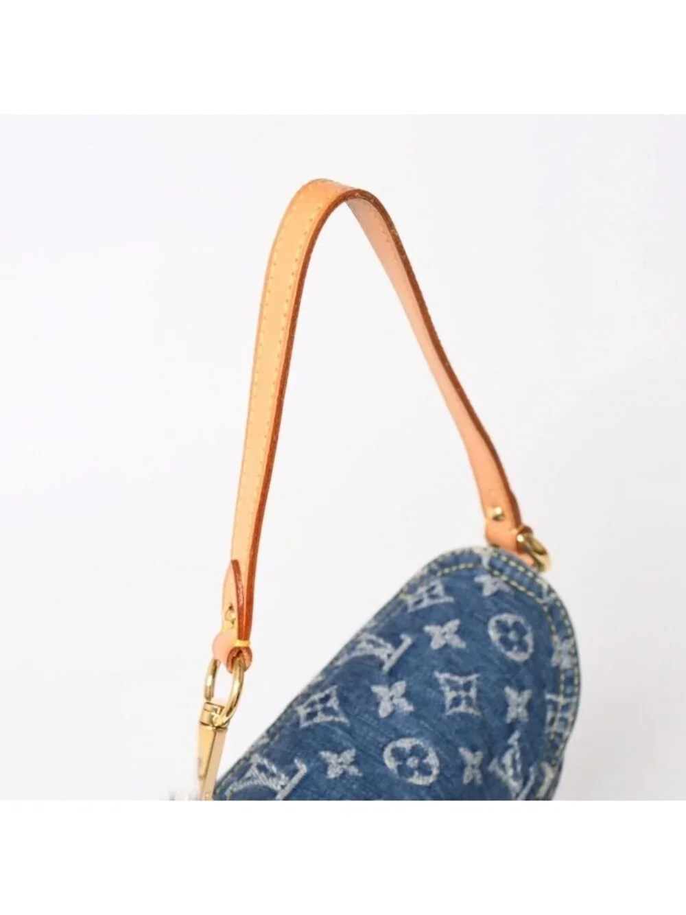 Louis Vuitton Mini Pleaty Bag Monogram Denim Indigo Blue
